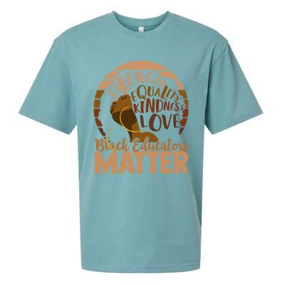 Black Educators Matter Gift Sueded Cloud Jersey T-Shirt