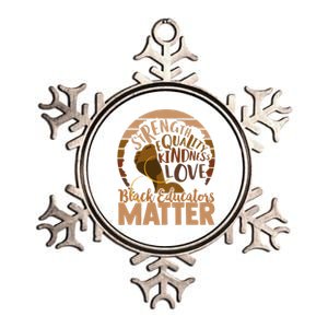 Black Educators Matter Gift Metallic Star Ornament