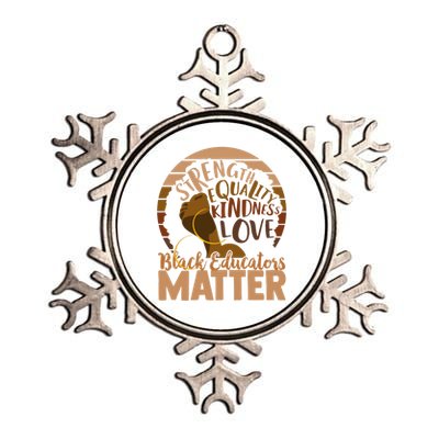 Black Educators Matter Gift Metallic Star Ornament