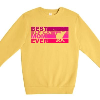 Best Elfgiftcat Mom Ever Gift Premium Crewneck Sweatshirt