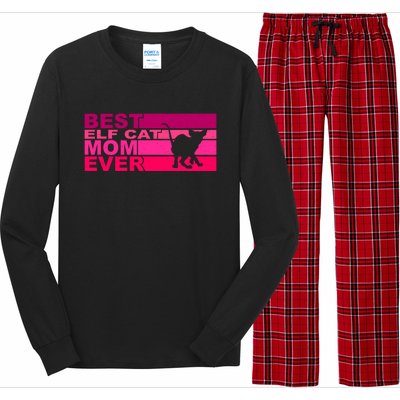 Best Elfgiftcat Mom Ever Gift Long Sleeve Pajama Set