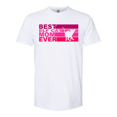 Best Elfgiftcat Mom Ever Gift Softstyle CVC T-Shirt