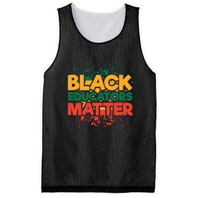 Black Educators Matter For Black History Month Gift Mesh Reversible Basketball Jersey Tank