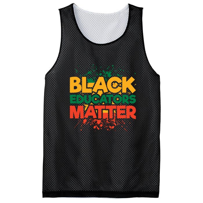 Black Educators Matter For Black History Month Gift Mesh Reversible Basketball Jersey Tank