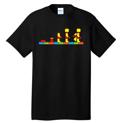 Bricks Evolution Master Builder Building Blocks Tall T-Shirt