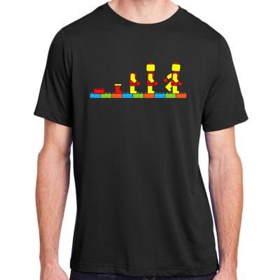 Bricks Evolution Master Builder Building Blocks Adult ChromaSoft Performance T-Shirt