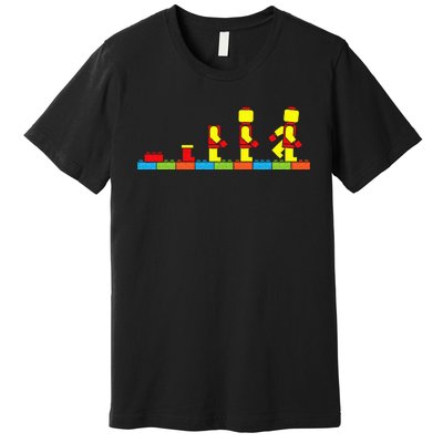 Bricks Evolution Master Builder Building Blocks Premium T-Shirt