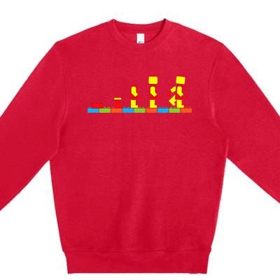 Bricks Evolution Master Builder Building Blocks Premium Crewneck Sweatshirt