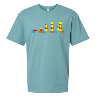 Bricks Evolution Master Builder Building Blocks Sueded Cloud Jersey T-Shirt