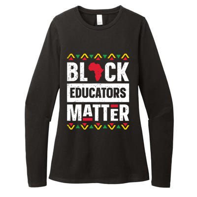 Black Educators Matter Teacher Black History Month Womens CVC Long Sleeve Shirt