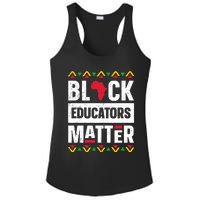 Black Educators Matter Teacher Black History Month Ladies PosiCharge Competitor Racerback Tank