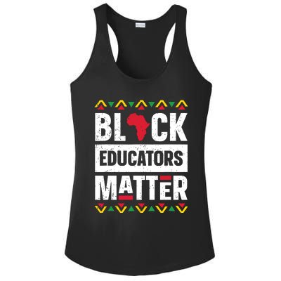 Black Educators Matter Teacher Black History Month Ladies PosiCharge Competitor Racerback Tank