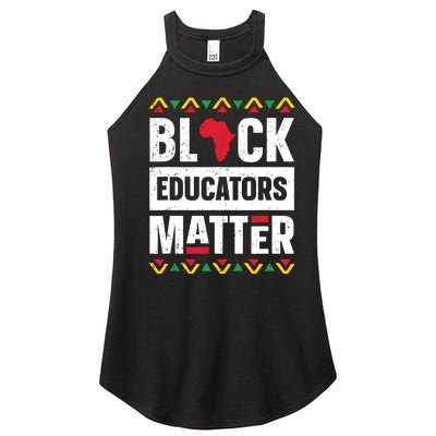 Black Educators Matter Teacher Black History Month Women's Perfect Tri Rocker Tank