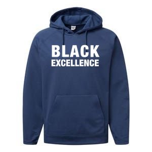 Black Excellence Meaningful Gift Black History Month Funny Gift Performance Fleece Hoodie