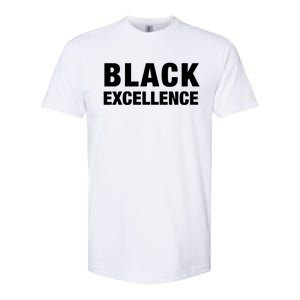 Black Excellence Meaningful Gift Black History Month Funny Gift Softstyle CVC T-Shirt