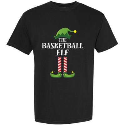 Basketball Elf Matching Family Group Christmas Party Garment-Dyed Heavyweight T-Shirt