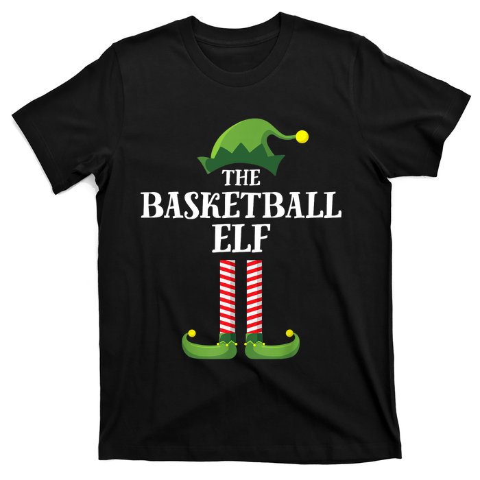 Basketball Elf Matching Family Group Christmas Party T-Shirt