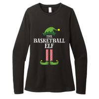 Basketball Elf Matching Family Group Christmas Party Womens CVC Long Sleeve Shirt