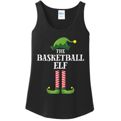 Basketball Elf Matching Family Group Christmas Party Ladies Essential Tank