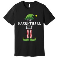 Basketball Elf Matching Family Group Christmas Party Premium T-Shirt