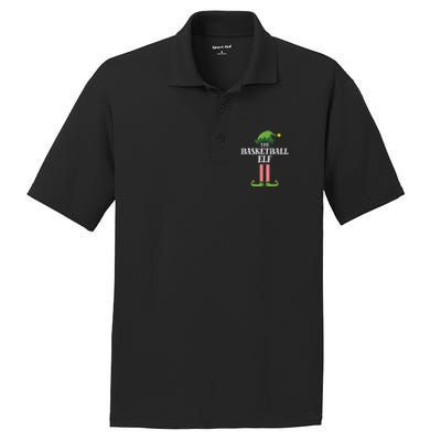 Basketball Elf Matching Family Group Christmas Party PosiCharge RacerMesh Polo