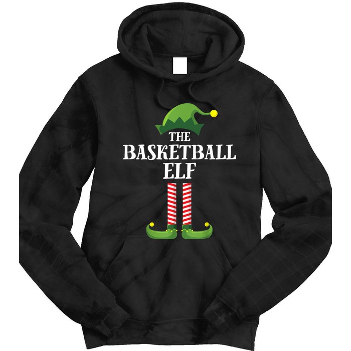 Basketball Elf Matching Family Group Christmas Party Tie Dye Hoodie