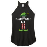 Basketball Elf Matching Family Group Christmas Party Women's Perfect Tri Rocker Tank