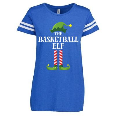 Basketball Elf Matching Family Group Christmas Party Enza Ladies Jersey Football T-Shirt