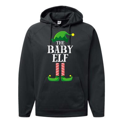 Baby Elf Matching Family Group Christmas Party Pyjamas Performance Fleece Hoodie