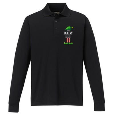 Baby Elf Matching Family Group Christmas Party Pyjamas Performance Long Sleeve Polo