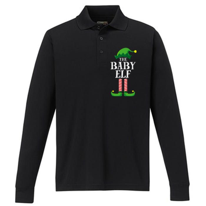 Baby Elf Matching Family Group Christmas Party Pyjamas Performance Long Sleeve Polo