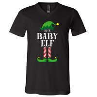 Baby Elf Matching Family Group Christmas Party Pyjamas V-Neck T-Shirt