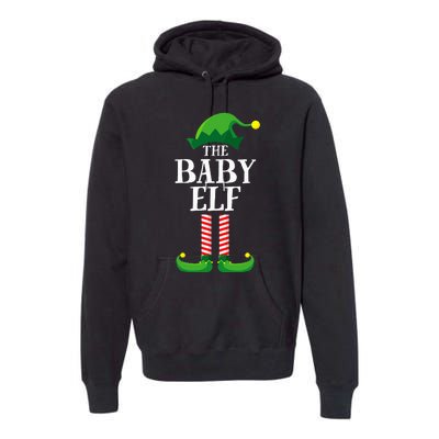 Baby Elf Matching Family Group Christmas Party Pyjamas Premium Hoodie