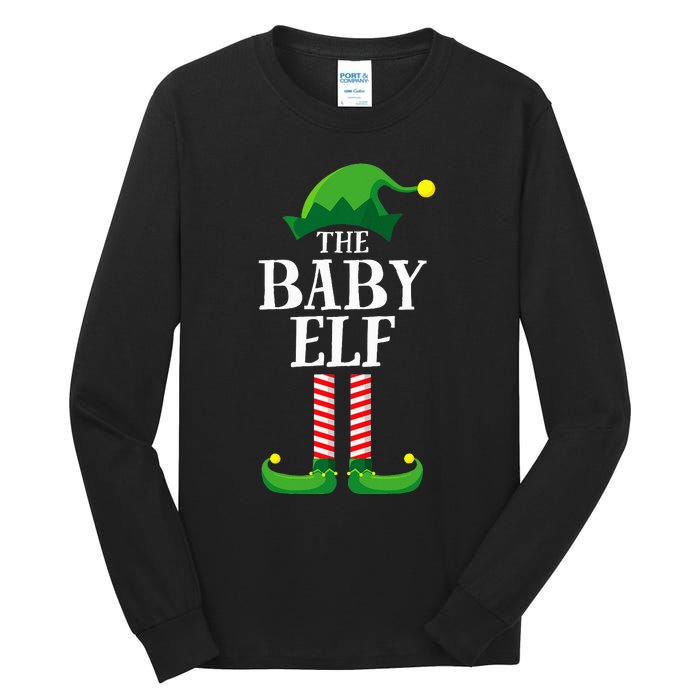 Baby Elf Matching Family Group Christmas Party Pyjamas Tall Long Sleeve T-Shirt