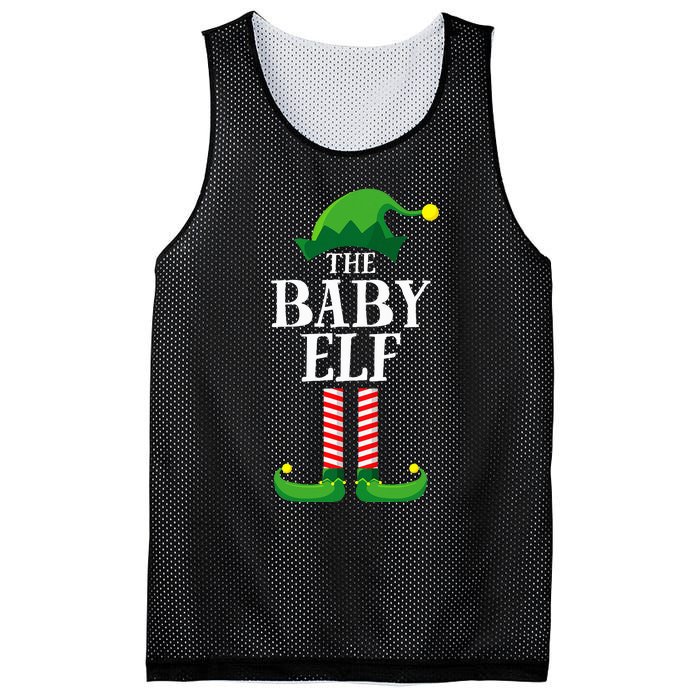 Baby Elf Matching Family Group Christmas Party Pyjamas Mesh Reversible Basketball Jersey Tank