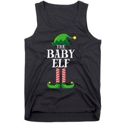 Baby Elf Matching Family Group Christmas Party Pyjamas Tank Top