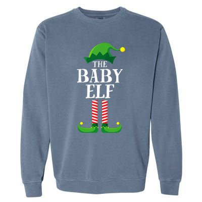 Baby Elf Matching Family Group Christmas Party Pyjamas Garment-Dyed Sweatshirt