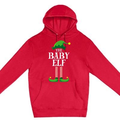 Baby Elf Matching Family Group Christmas Party Pyjamas Premium Pullover Hoodie