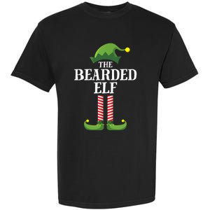 Bearded Elf Matching Family Group Christmas Party Elf Garment-Dyed Heavyweight T-Shirt