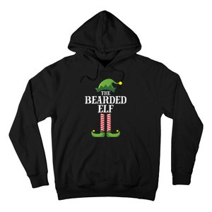 Bearded Elf Matching Family Group Christmas Party Elf Hoodie