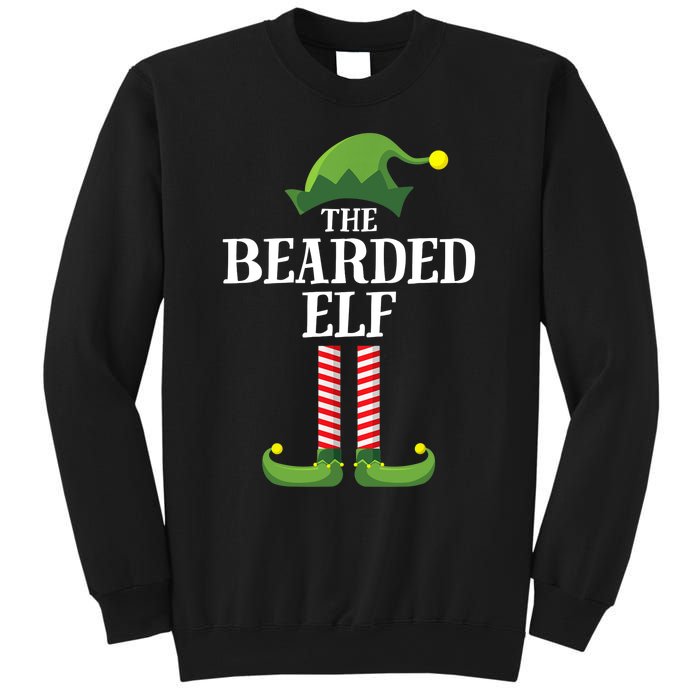 Bearded Elf Matching Family Group Christmas Party Elf Sweatshirt