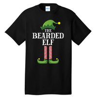 Bearded Elf Matching Family Group Christmas Party Elf Tall T-Shirt