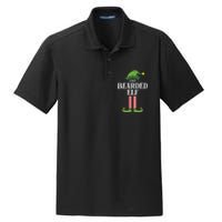 Bearded Elf Matching Family Group Christmas Party Elf Dry Zone Grid Polo