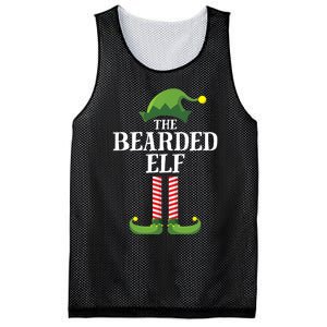 Bearded Elf Matching Family Group Christmas Party Elf Mesh Reversible Basketball Jersey Tank