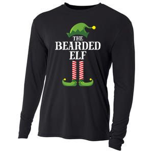 Bearded Elf Matching Family Group Christmas Party Elf Cooling Performance Long Sleeve Crew