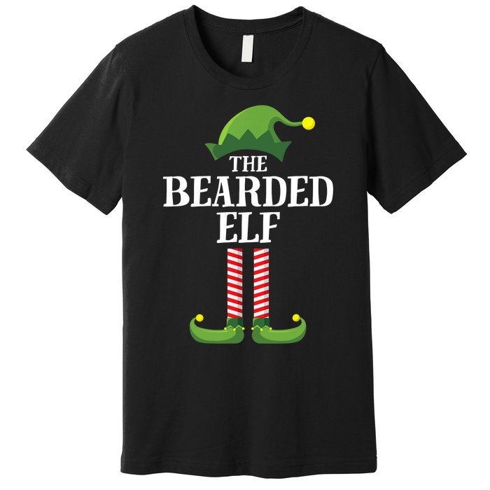 Bearded Elf Matching Family Group Christmas Party Elf Premium T-Shirt