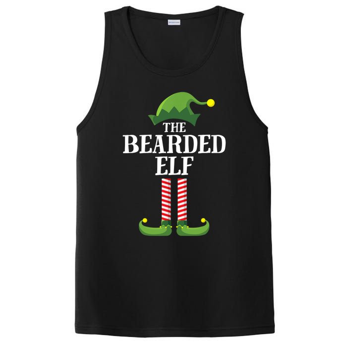 Bearded Elf Matching Family Group Christmas Party Elf PosiCharge Competitor Tank