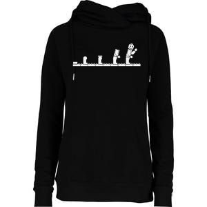 Bricks Evolution Master Builder Building Blocks Womens Funnel Neck Pullover Hood