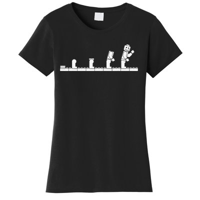 Bricks Evolution Master Builder Building Blocks Women's T-Shirt