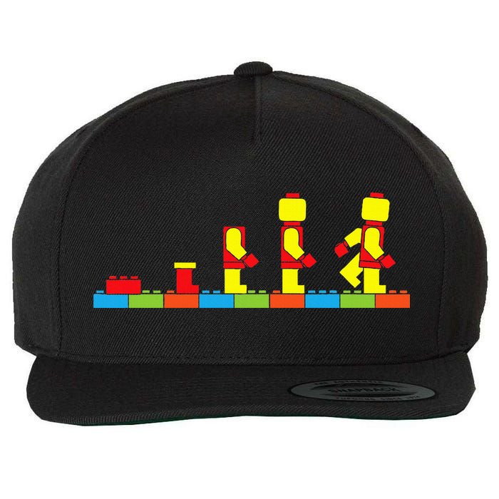 Bricks Evolution Master Builder Blocks Wool Snapback Cap